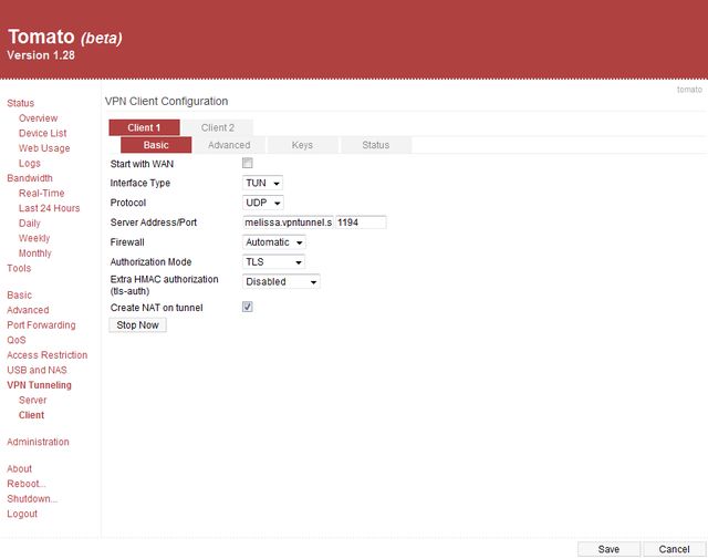 vpntunnel.se client basic