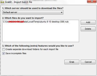 ubuntu grabit