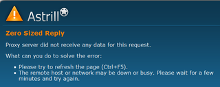 Astrill error 3