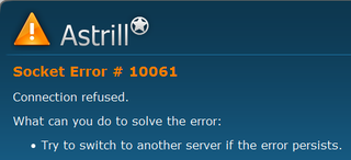 astrill error 1