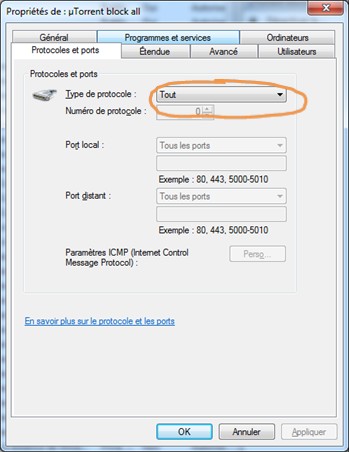Configurer pare-feu Windows contre deconnexions VPN 4