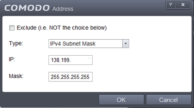 VyprVPN IPV4 Subnet Mask