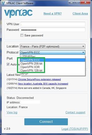 VPN.AC Client Software OpenVPN