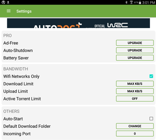 Utiliser uTorrent Android avec un VPN 2