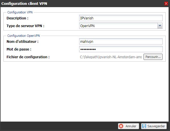 IPVanish sur Freebox Server (Client VPN) 3