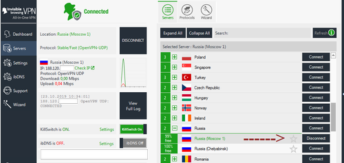 VPN disposant de serveurs en Russie 4