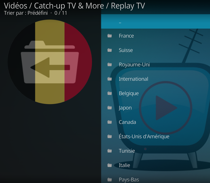Catch-Up TV & More sur Kodi 6