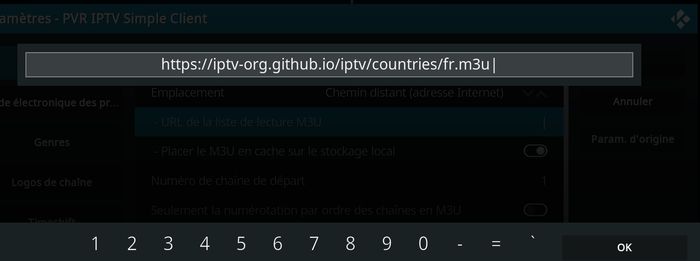 Regarder les chaînes TV françaises sur KODI à partir d' une URL M3U avec PVR IPTV Simple Client 5