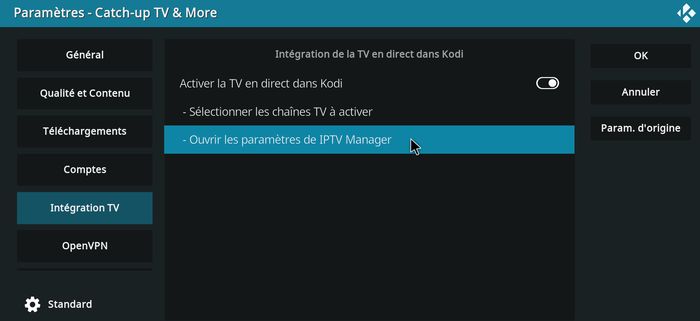 Catch-Up TV & More sur Kodi avec IPTV Simple Client 8