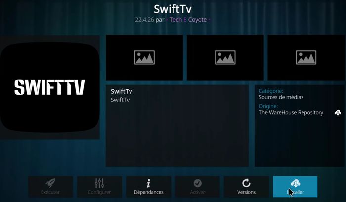 SwiftTv sur KODI - Chaînes IPTV mondiales gratuites 5