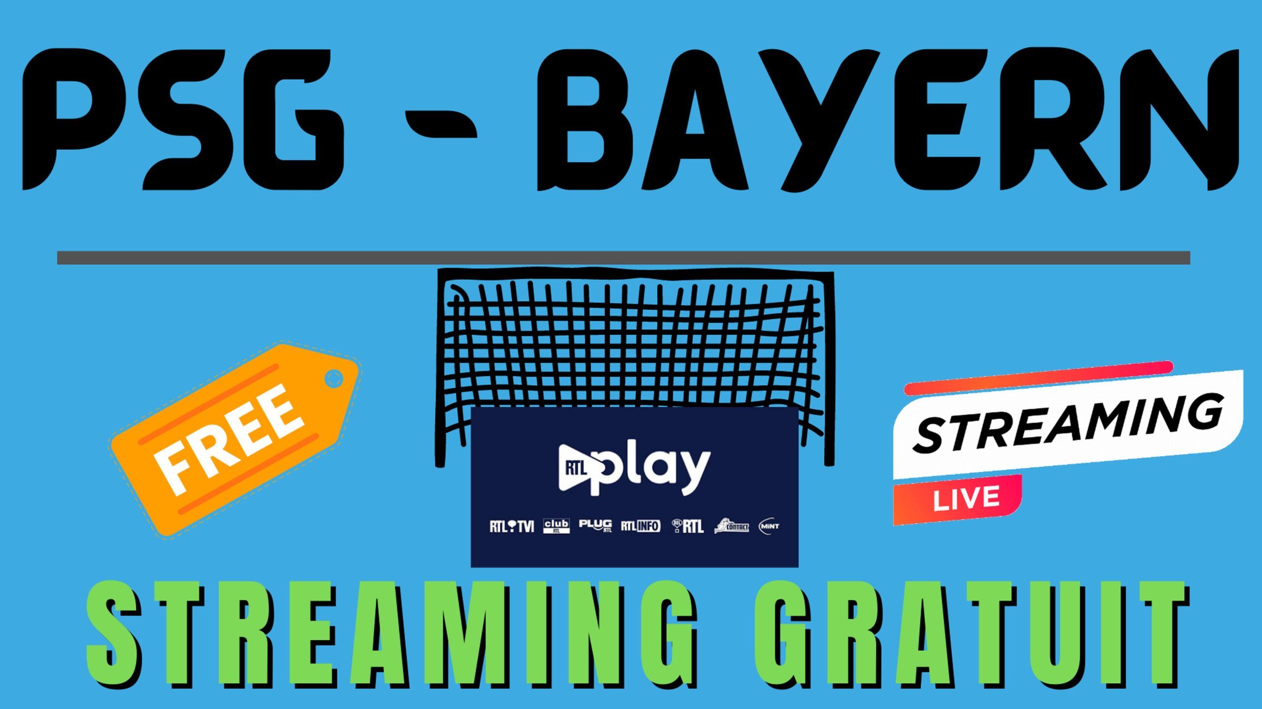 PSG Bayern – Streaming gratuit (chaîne étrangère)
